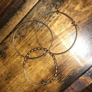 Set of 3 Alex and Ani Braclets